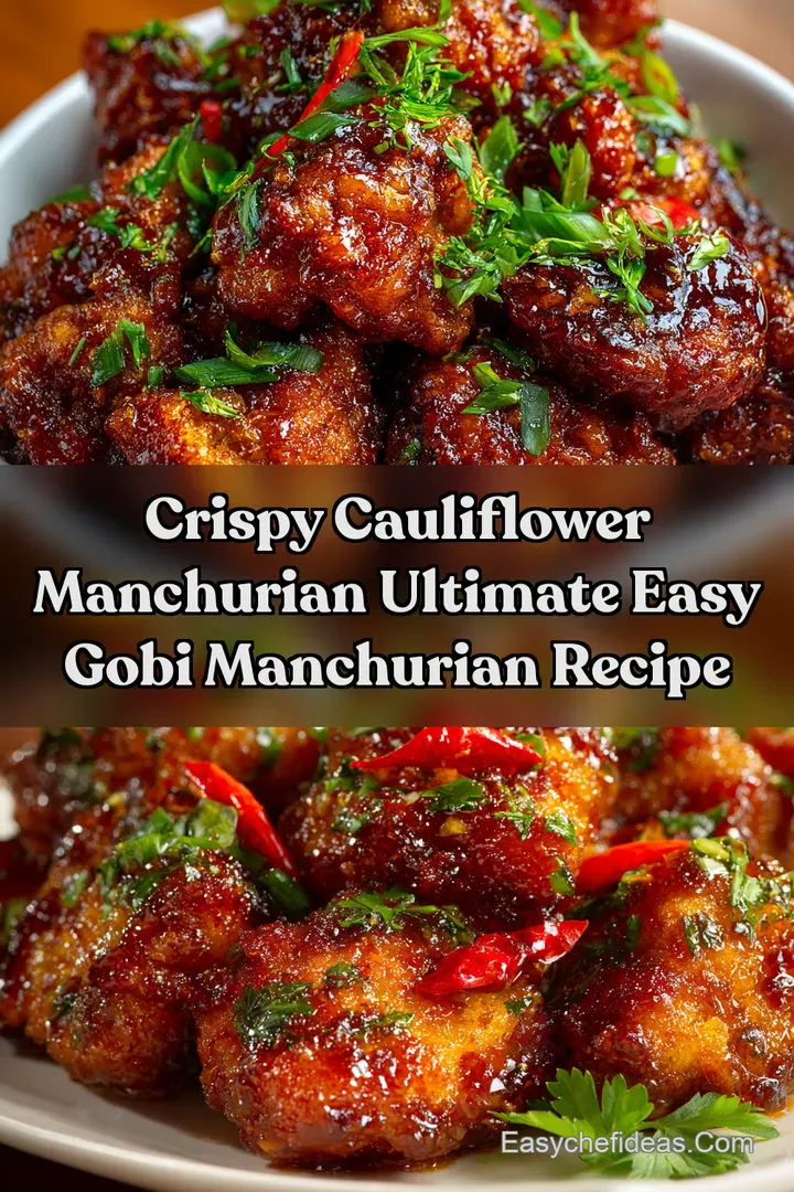 Crispy Cauliflower Manchurian Ultimate Easy Gobi Manchurian Recipe