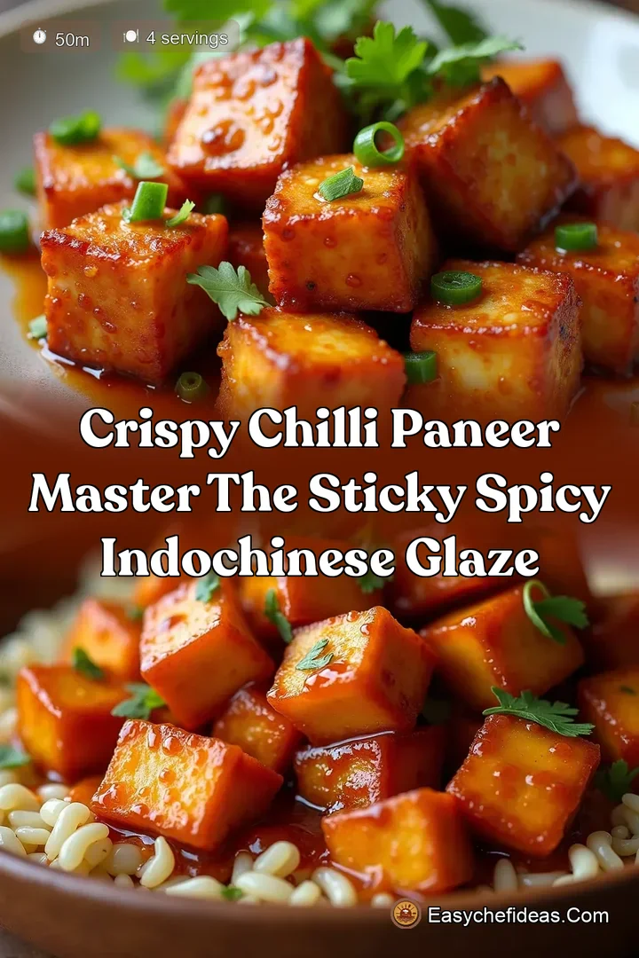 Crispy Chilli Paneer Master the Sticky Spicy IndoChinese Glaze