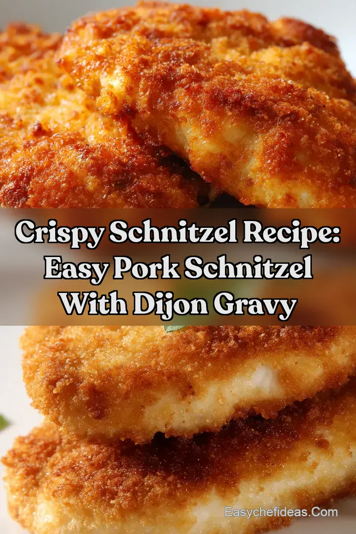 Crispy Schnitzel Recipe: Easy Pork Schnitzel with Dijon Gravy
