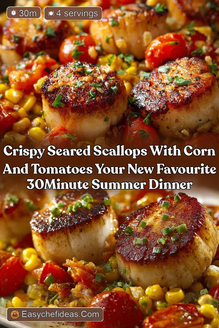 Crispy Seared Scallops with Corn and Tomatoes Your New Favourite 30Minute Summer Dinner