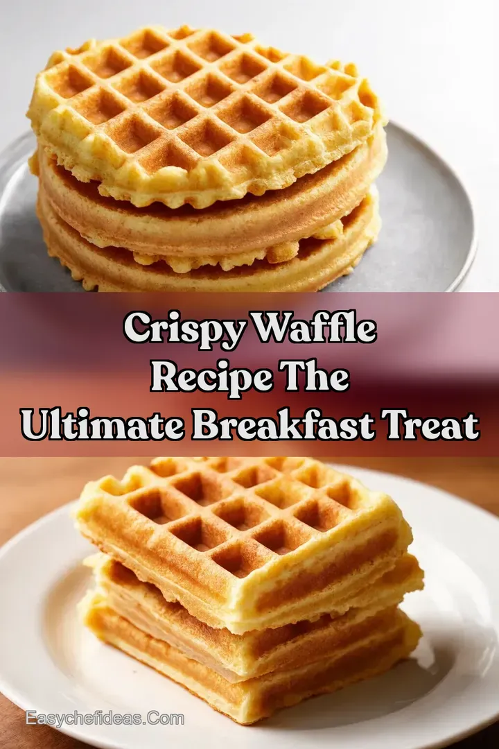 Crispy Waffle Recipe The Ultimate Breakfast Treat