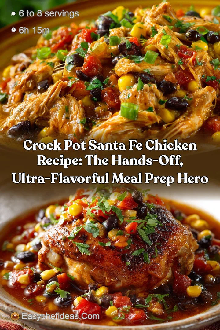 Crock Pot Santa Fe Chicken Recipe: The Hands-Off Ultra-Flavorful Meal Prep Hero