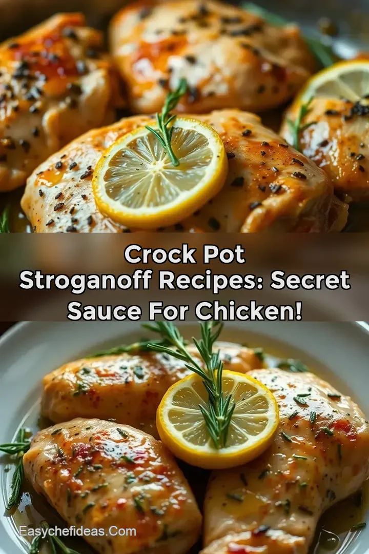 Crock Pot Stroganoff Recipes: Secret Sauce for Chicken!