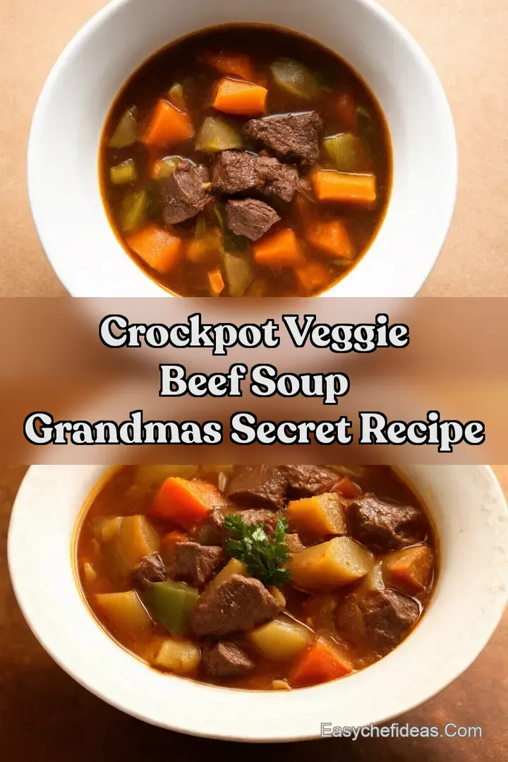 Crockpot Veggie Beef Soup Grandmas Secret Recipe