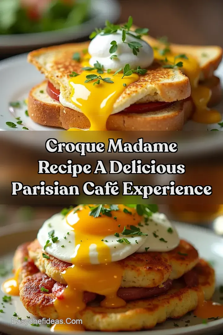 Croque Madame Recipe A Delicious Parisian Caf&eacute; Experience