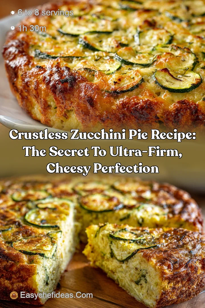 Crustless Zucchini Pie Recipe: The Secret to Ultra-Firm Cheesy Perfection