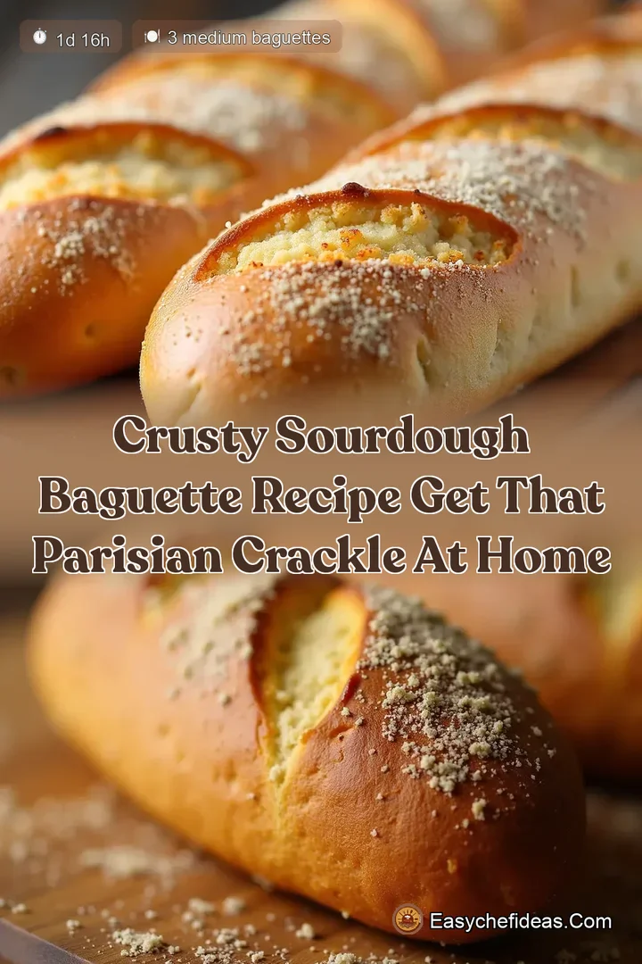 Crusty Sourdough Baguette Recipe Get That Parisian Crackle at Home