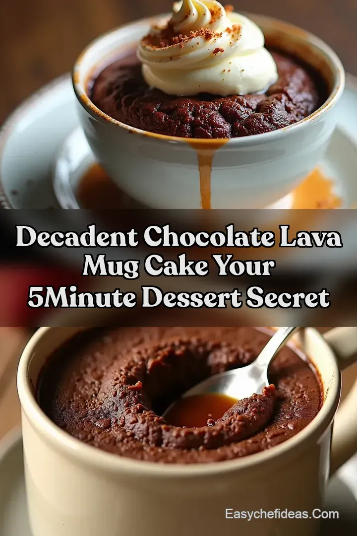 Decadent Chocolate Lava Mug Cake Your 5Minute Dessert Secret