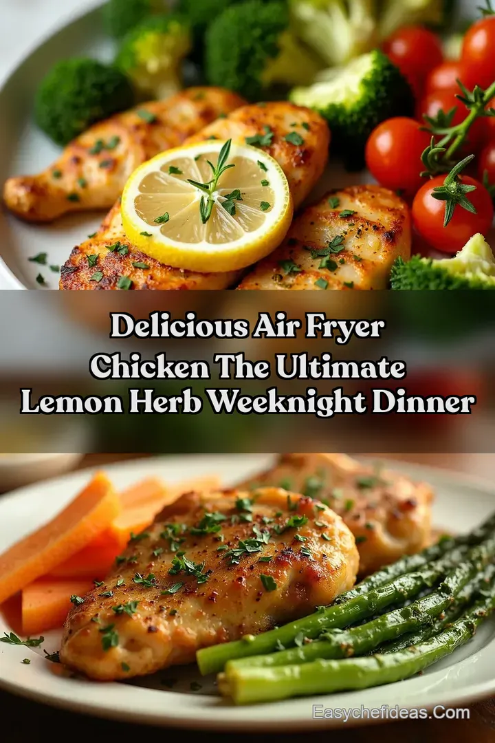 Delicious Air Fryer Chicken The Ultimate Lemon Herb Weeknight Dinner
