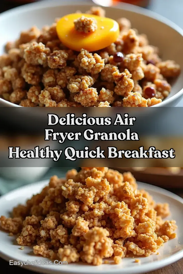 Delicious Air Fryer Granola Healthy Quick Breakfast