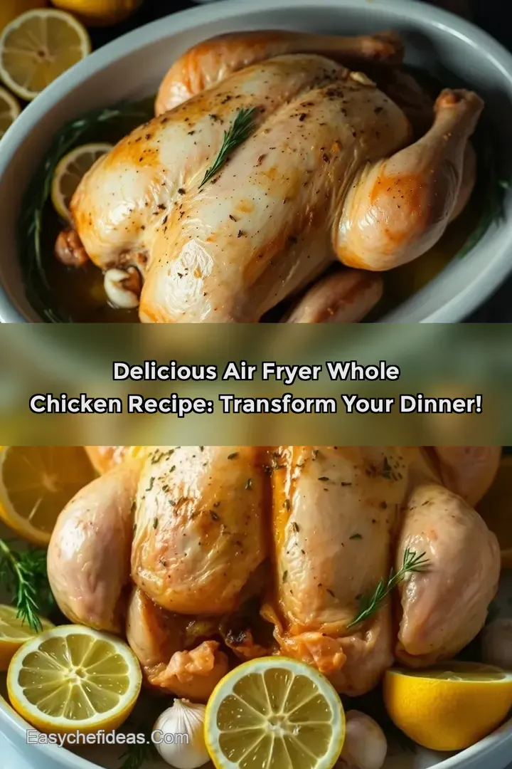 Delicious Air Fryer Whole Chicken Recipe: Transform Your Dinner!
