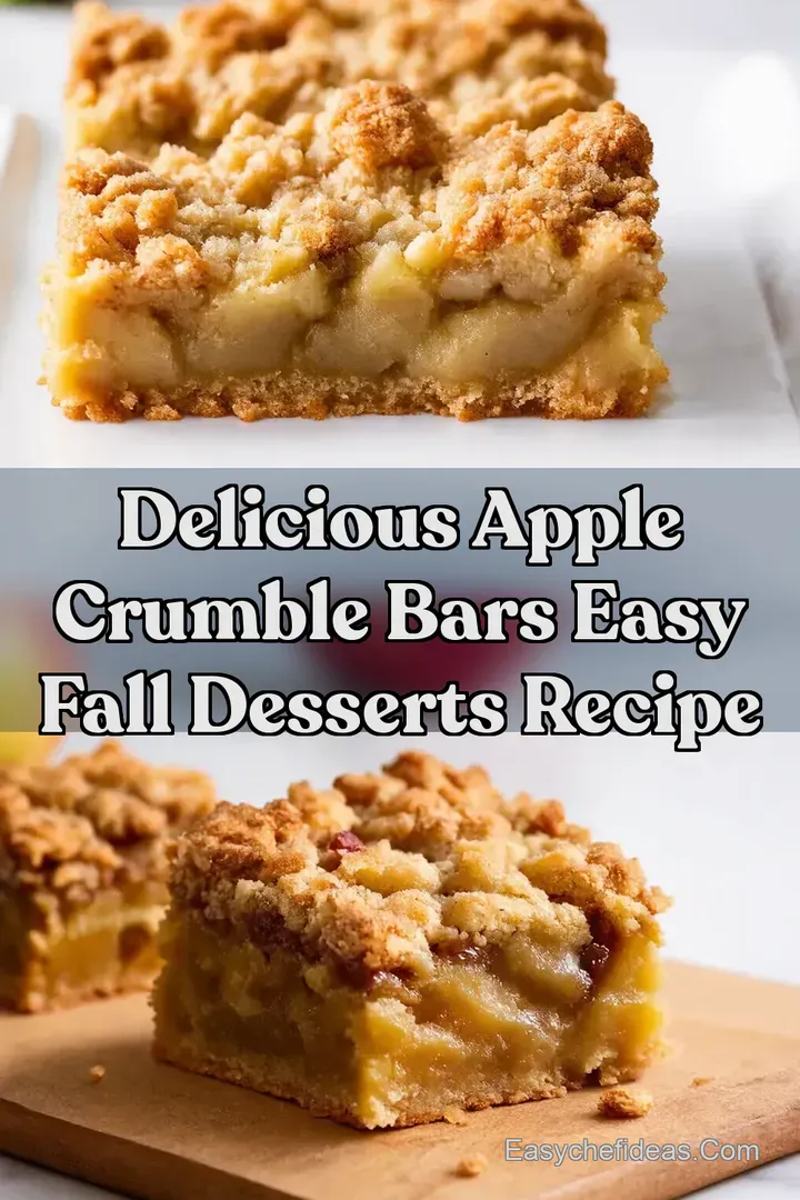 Delicious Apple Crumble Bars Easy Fall Desserts Recipe