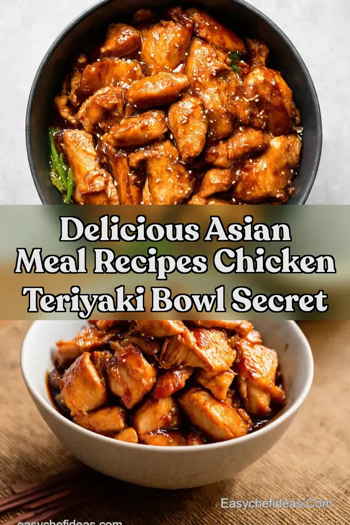 Delicious Asian Meal Recipes Chicken Teriyaki Bowl Secret
