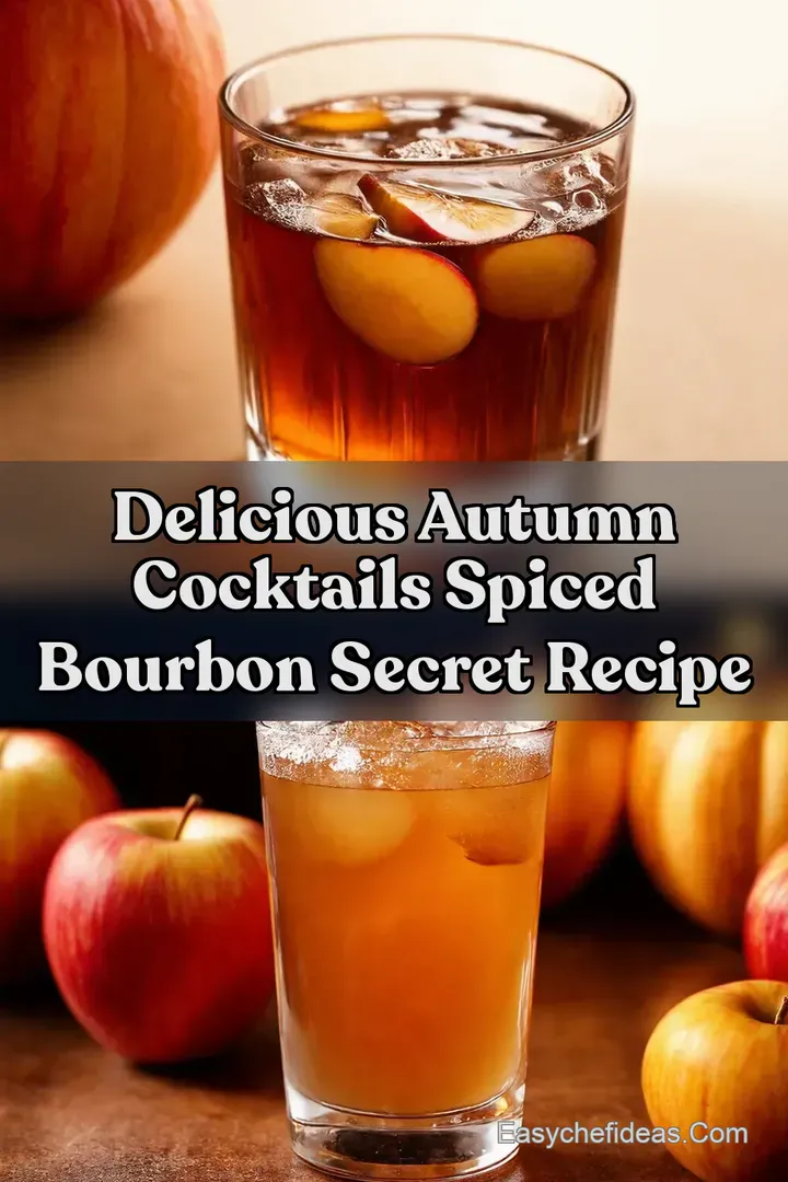 Delicious Autumn Cocktails Spiced Bourbon Secret Recipe