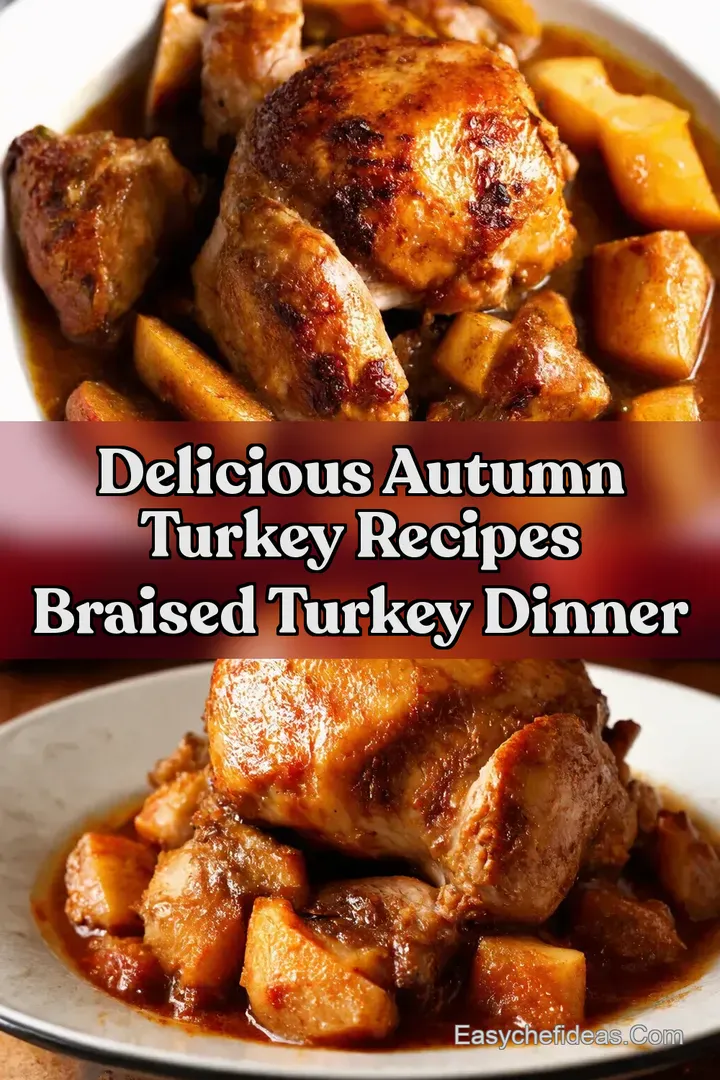 Delicious Autumn Turkey Recipes Braised Turkey Dinner