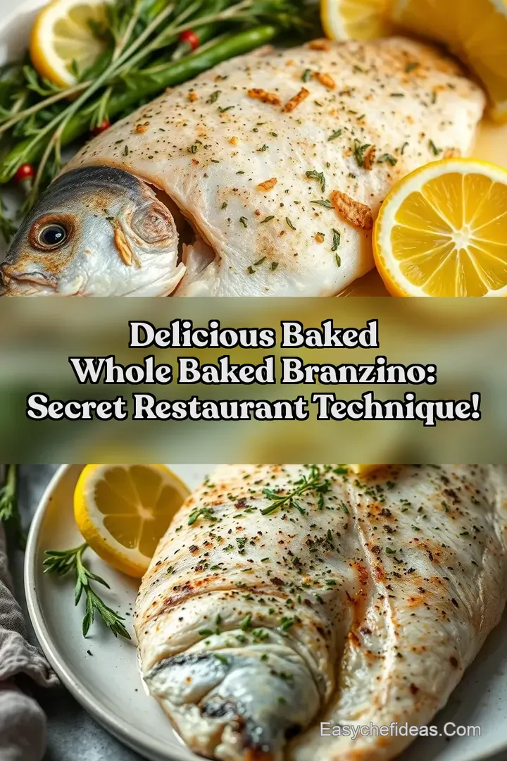 Delicious Baked Whole Baked Branzino: Secret Restaurant Technique!
