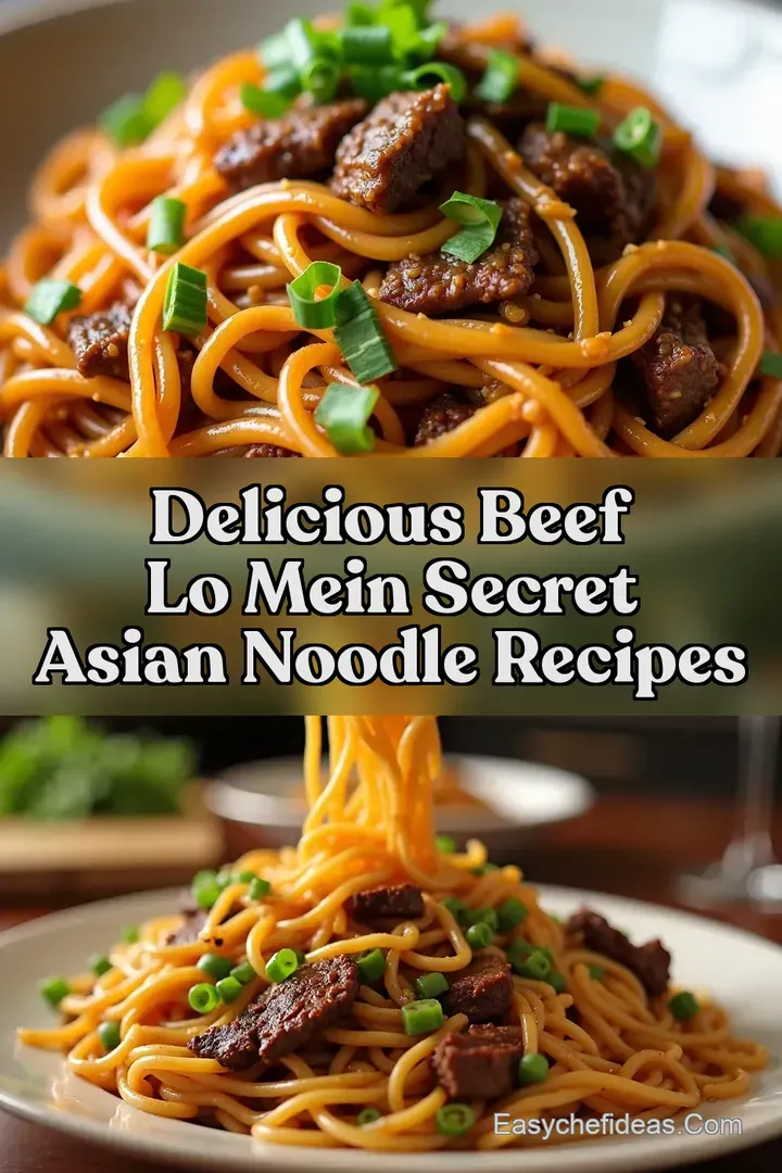 Delicious Beef Lo Mein Secret Asian Noodle Recipes