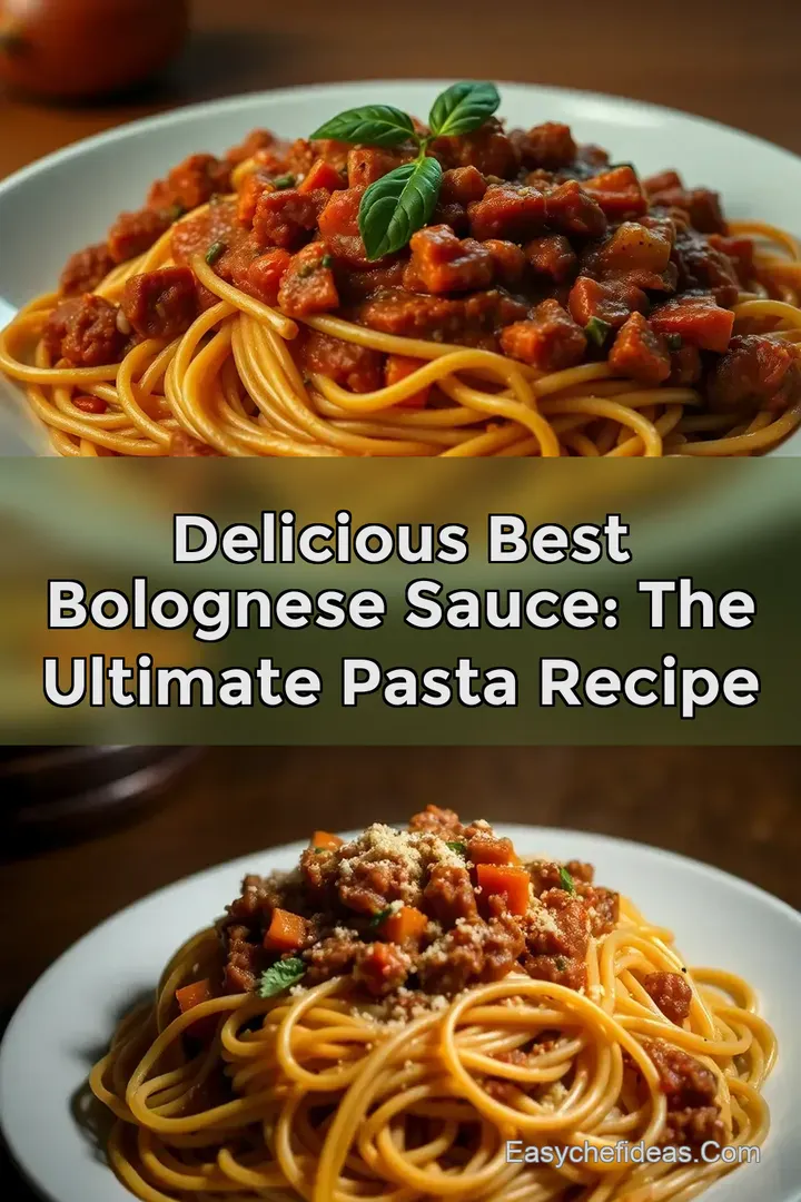 Delicious Best Bolognese Sauce: The Ultimate Pasta Recipe