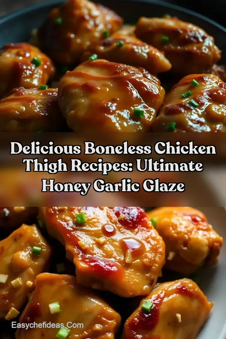 Delicious Boneless Chicken Thigh Recipes: Ultimate Honey Garlic Glaze