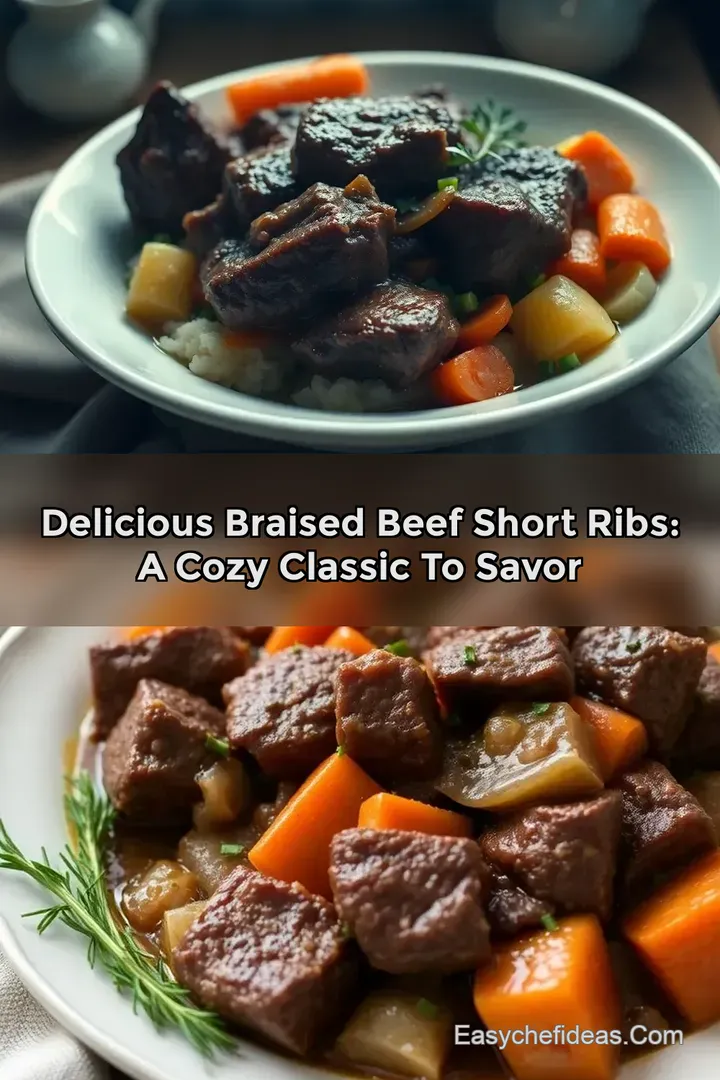 Delicious Braised Beef Short Ribs: A Cozy Classic to Savor