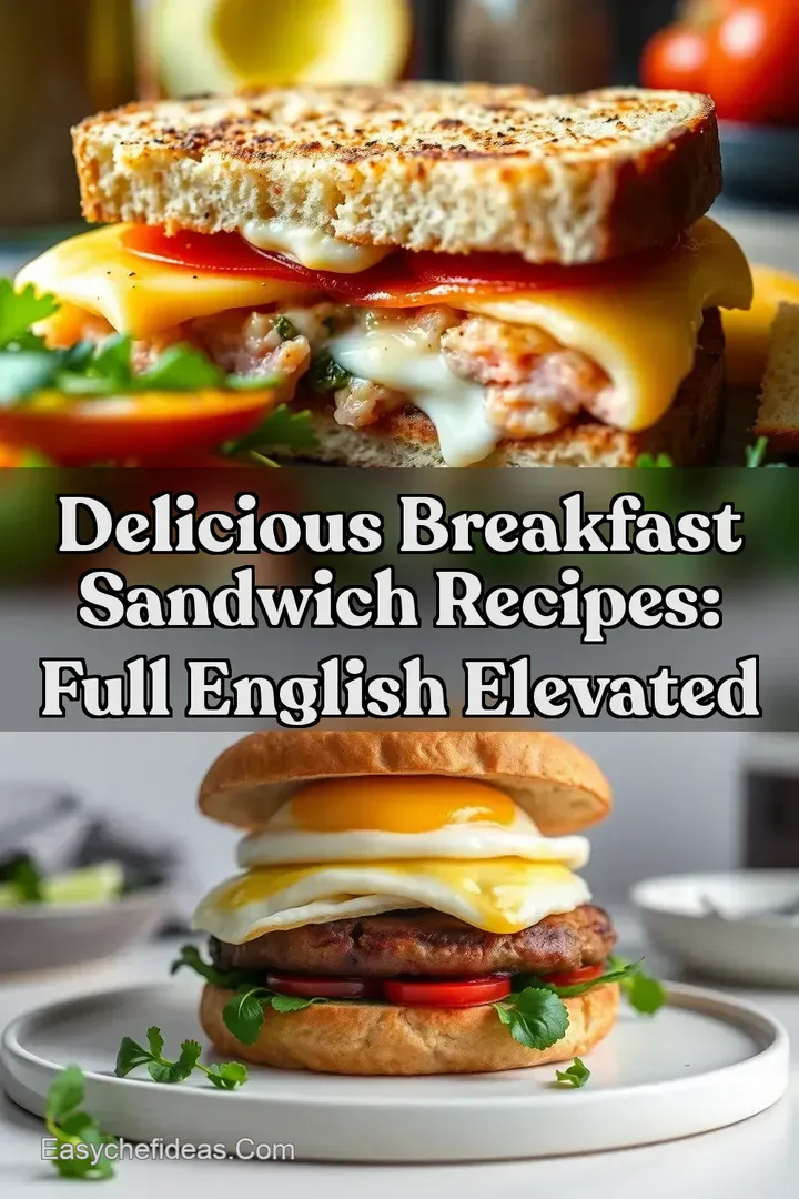 Delicious Breakfast Sandwich Recipes: Full English Elevated