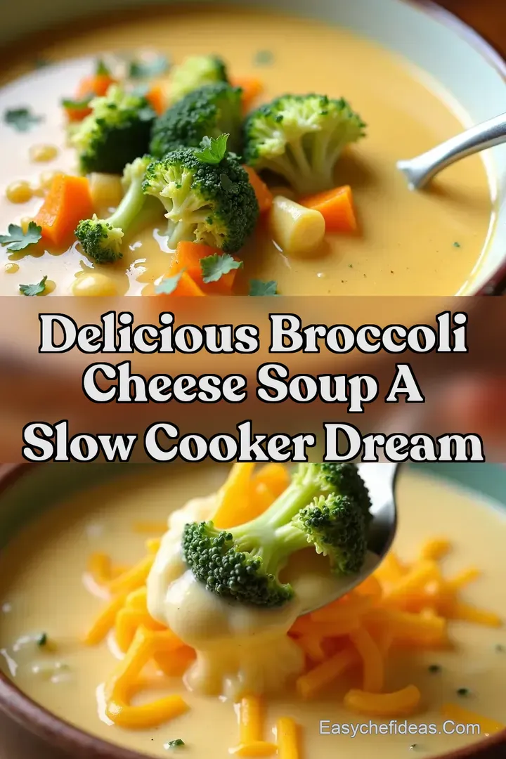 Delicious Broccoli Cheese Soup A Slow Cooker Dream
