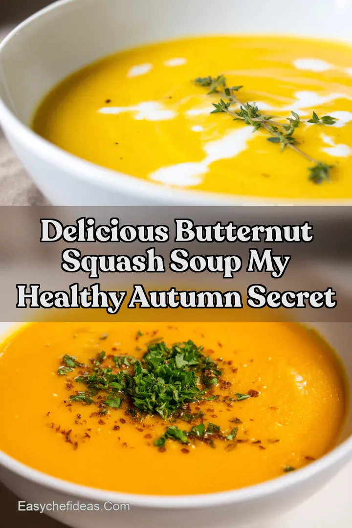 Delicious Butternut Squash Soup My Healthy Autumn Secret