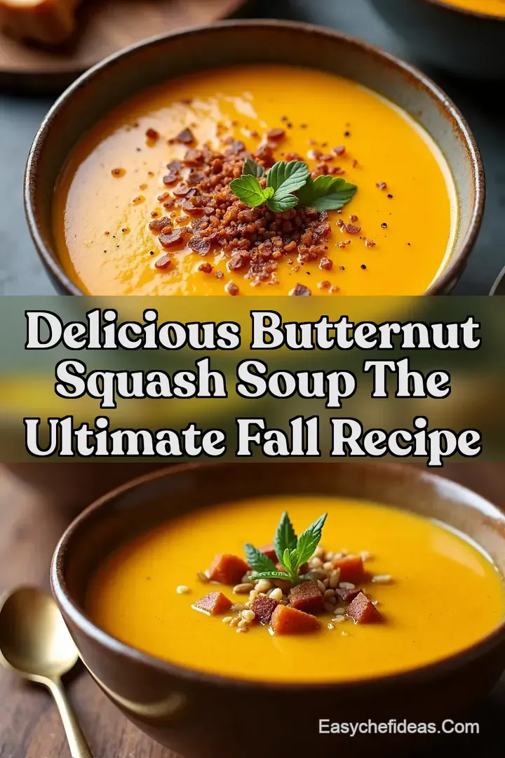 Delicious Butternut Squash Soup The Ultimate Fall Recipe