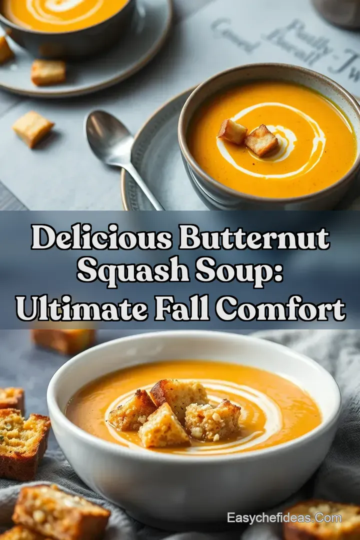 Delicious Butternut Squash Soup: Ultimate Fall Comfort
