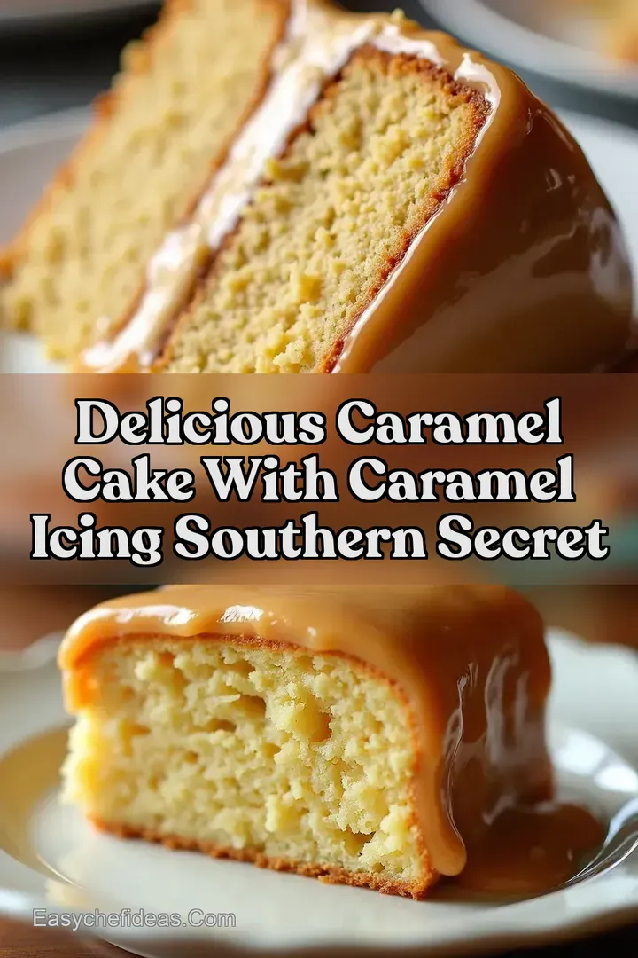 Delicious Caramel Cake with Caramel Icing Southern Secret