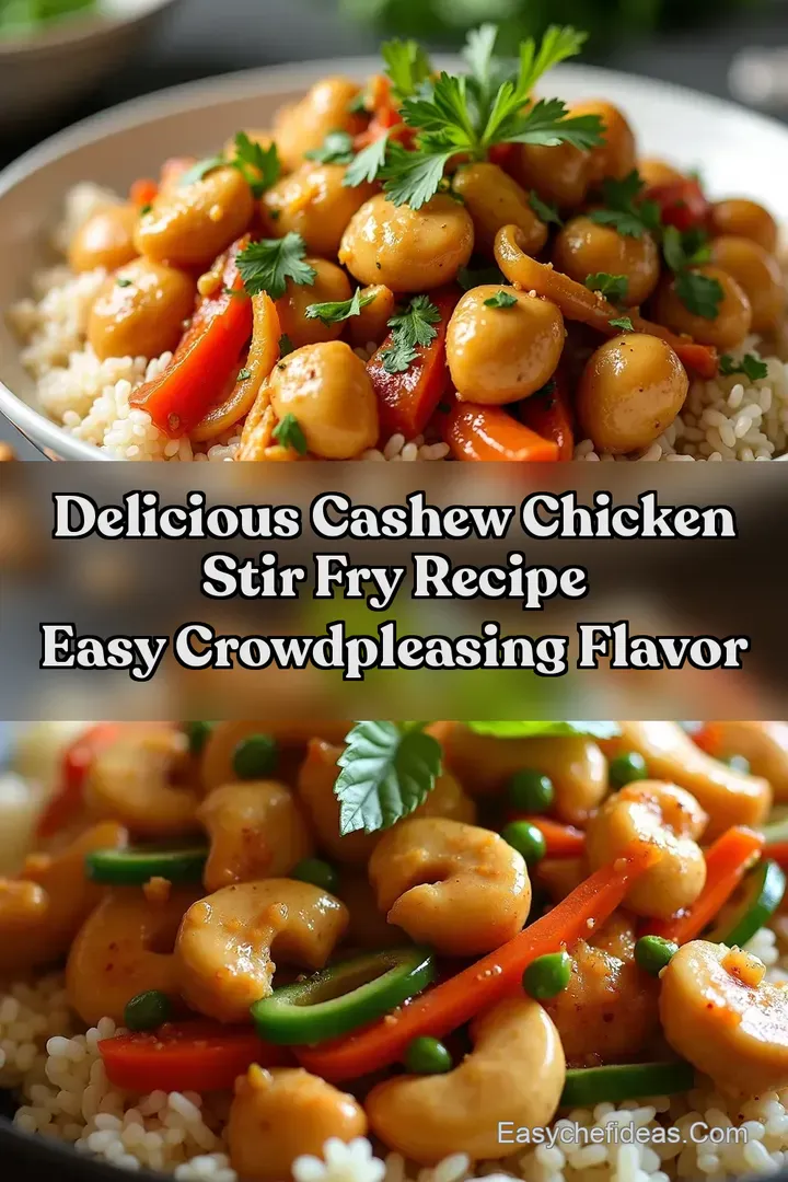 Delicious Cashew Chicken Stir Fry Recipe Easy CrowdPleasing Flavor