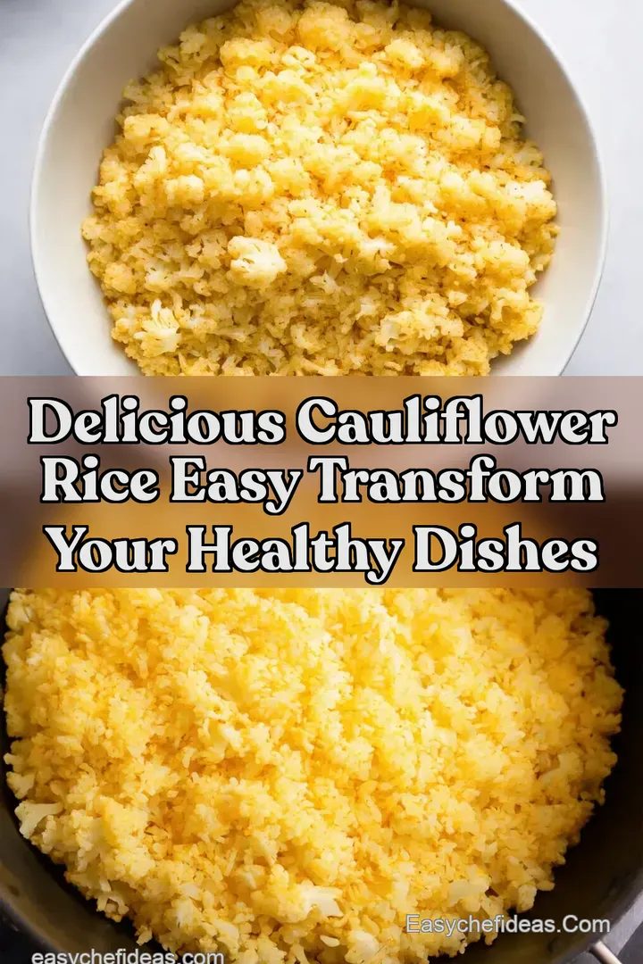 Delicious Cauliflower Rice Easy Transform Your Healthy Dishes