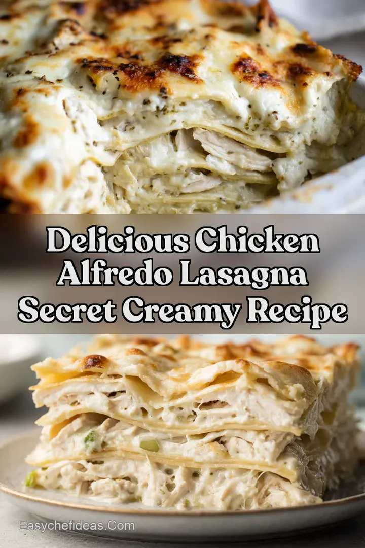 Delicious Chicken Alfredo Lasagna Secret Creamy Recipe