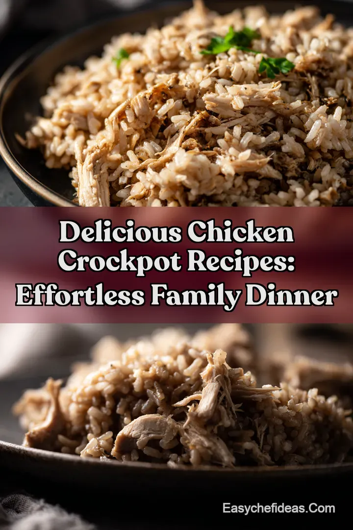Delicious Chicken Crockpot Recipes: Effortless Family Dinner