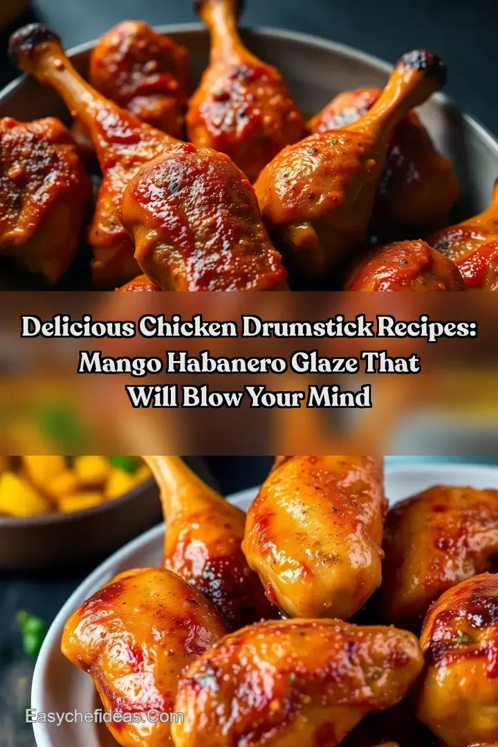 Delicious Chicken Drumstick Recipes: Mango Habanero Glaze That Will Blow Your Mind