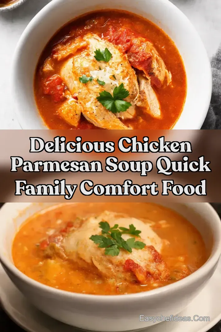 Delicious Chicken Parmesan Soup Quick Family Comfort Food