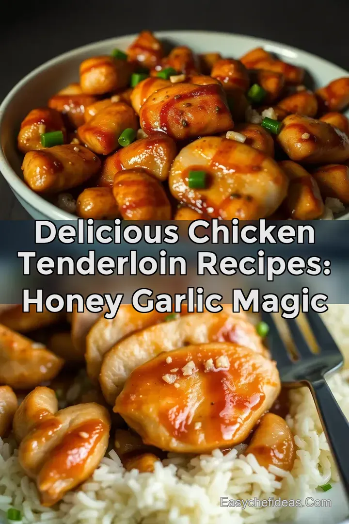 Delicious Chicken Tenderloin Recipes: Honey Garlic Magic