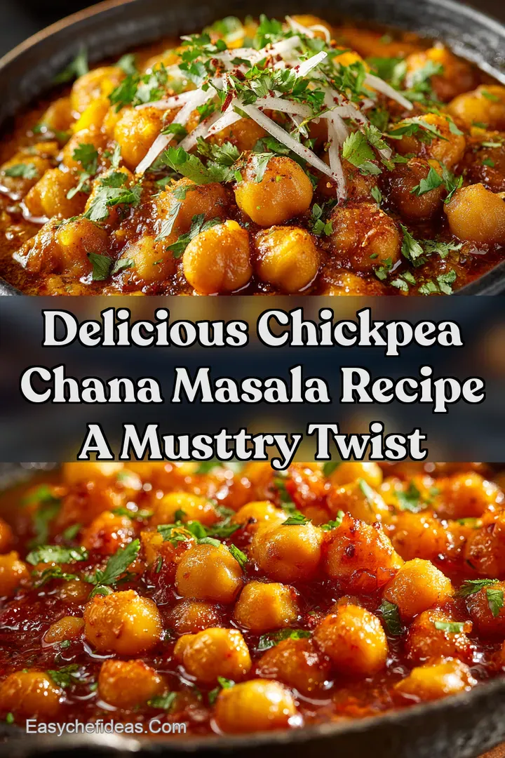 Delicious Chickpea Chana Masala Recipe A MustTry Twist