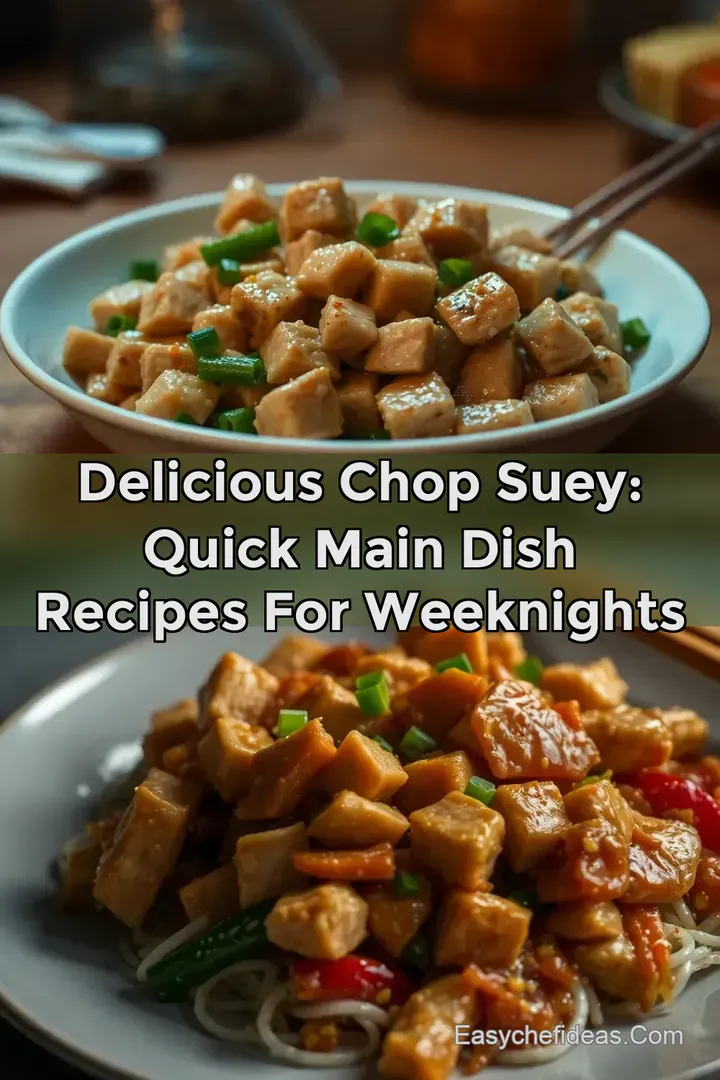Delicious Chop Suey: Quick Main Dish Recipes For Weeknights