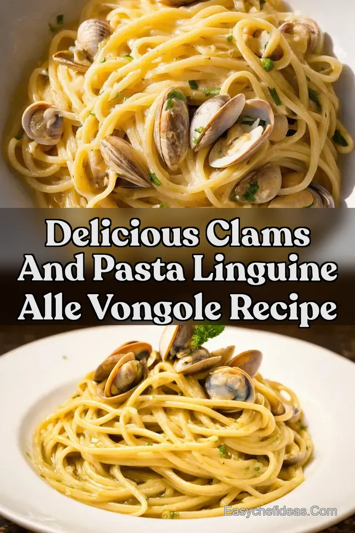 Delicious Clams and Pasta Linguine alle Vongole Recipe