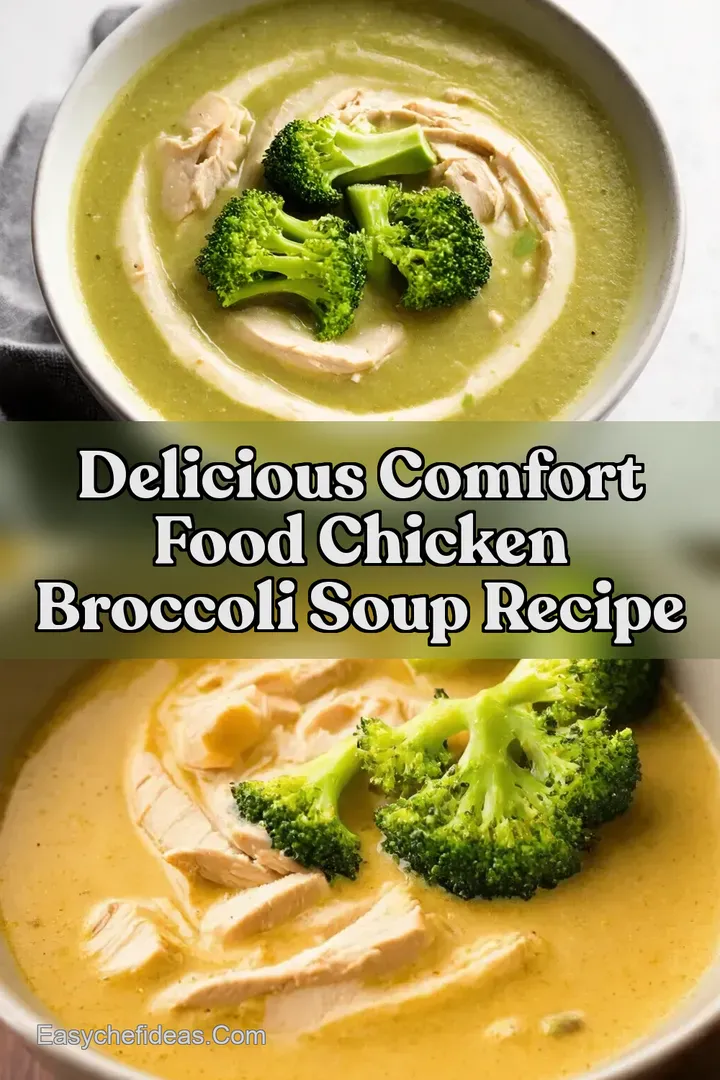 Delicious Comfort Food Chicken Broccoli Soup Recipe