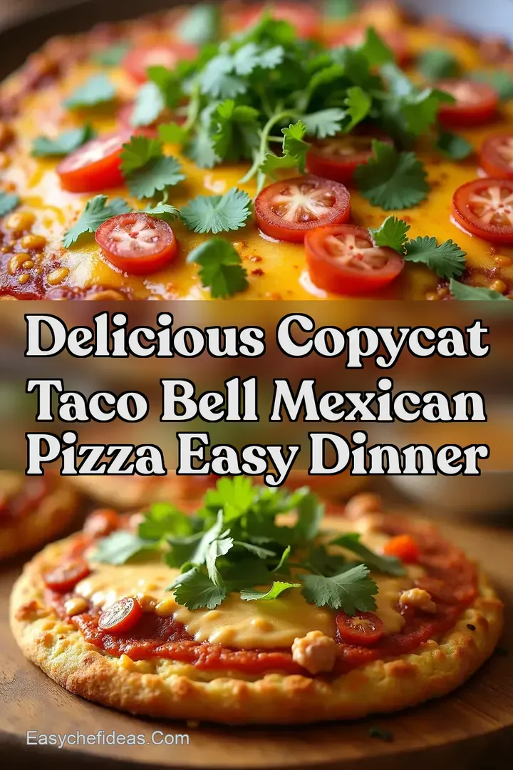 Delicious Copycat Taco Bell Mexican Pizza Easy Dinner