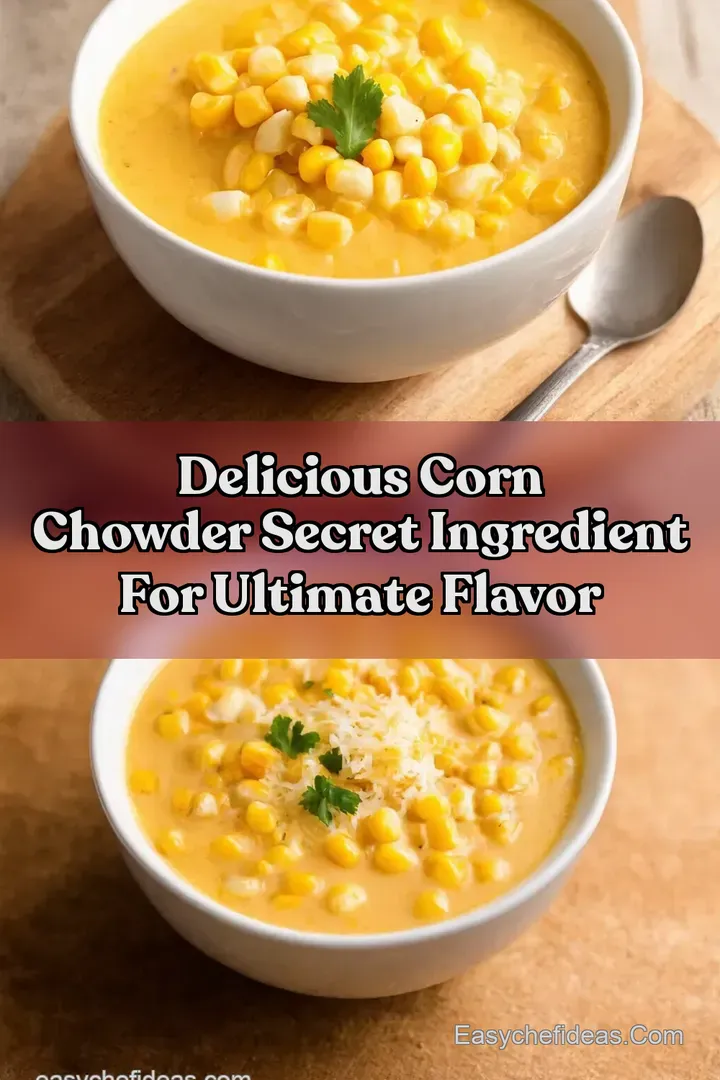 Delicious Corn Chowder Secret Ingredient for Ultimate Flavor