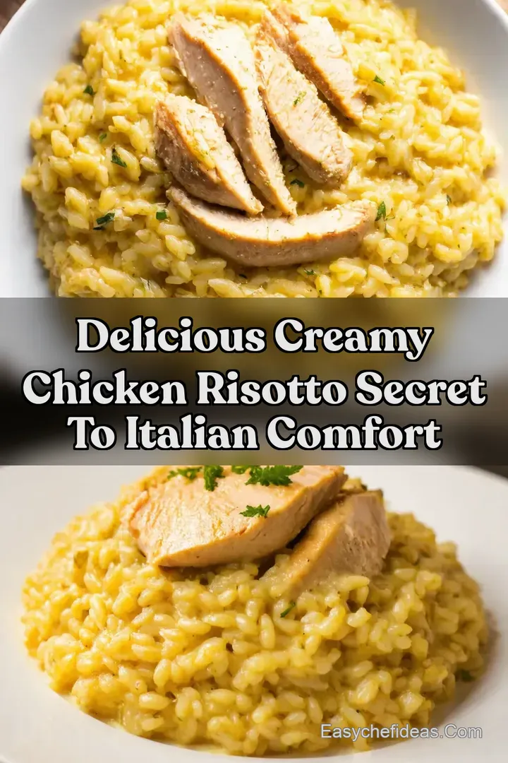 Delicious creamy chicken risotto Secret to Italian Comfort