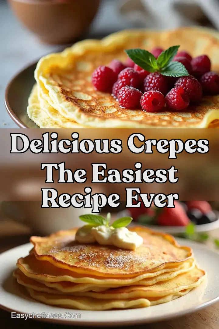 Delicious Crepes The Easiest Recipe Ever
