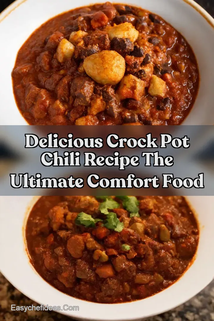 Delicious Crock Pot Chili Recipe The Ultimate Comfort Food
