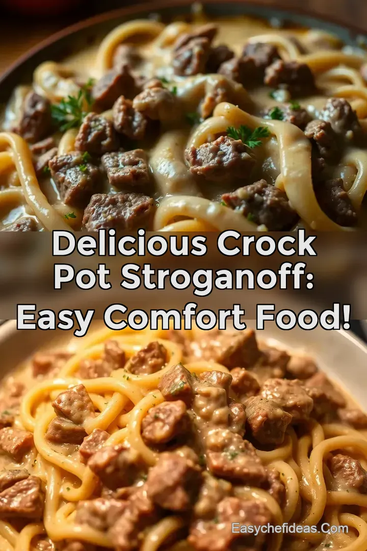 Delicious Crock Pot Stroganoff: Easy Comfort Food!