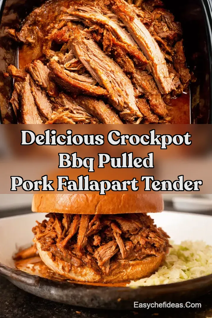 Delicious Crockpot BBQ Pulled Pork FallApart Tender