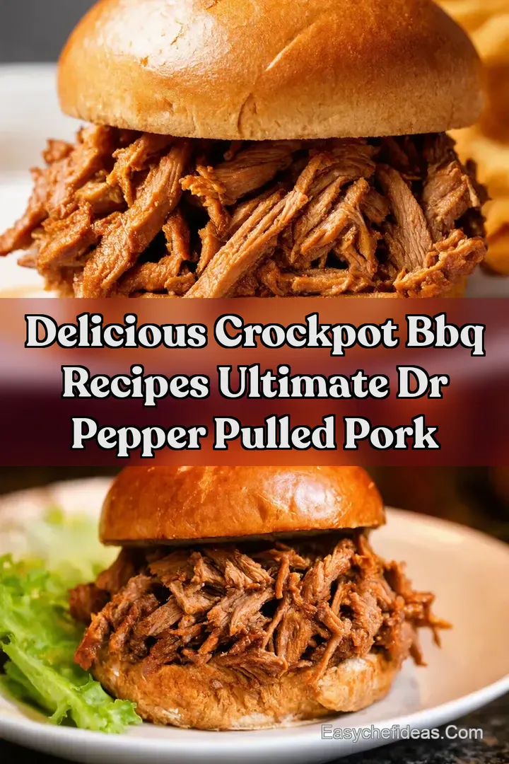 Delicious Crockpot BBQ Recipes Ultimate Dr Pepper Pulled Pork
