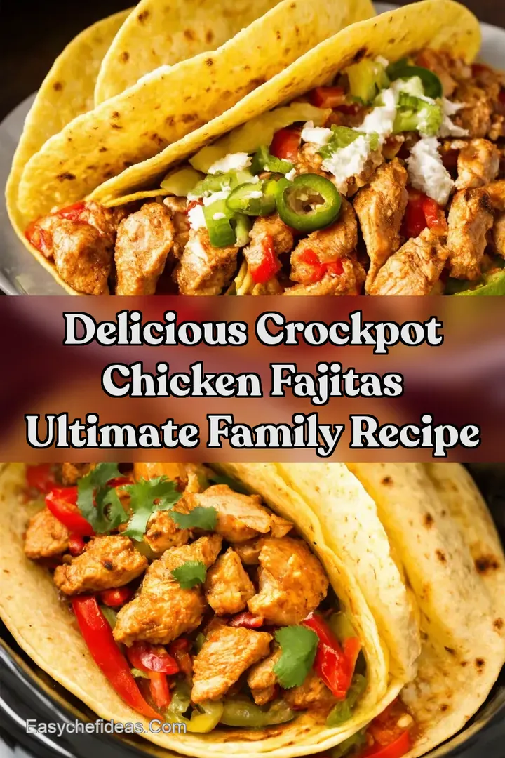 Delicious Crockpot Chicken Fajitas Ultimate Family Recipe